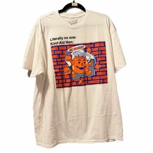 Kool Aid man tee shirt brick wall